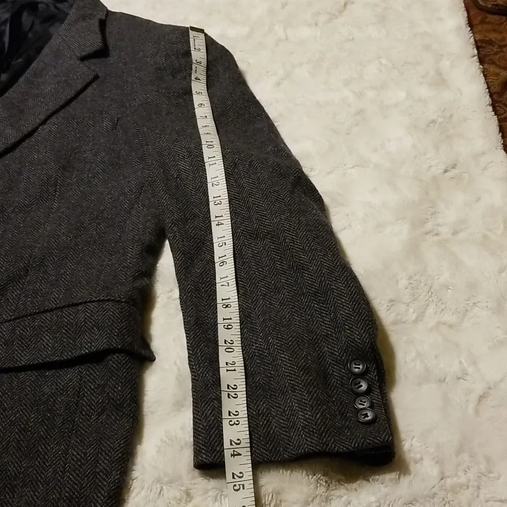 Vintage John Alexander Sports Jacket Blazer Mens 44L 100% Wool Business Career